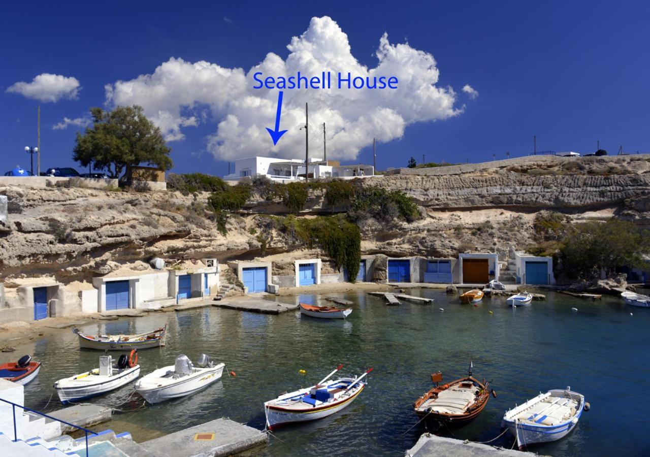 Seashell Mandrakia Sea View Villa Exterior photo